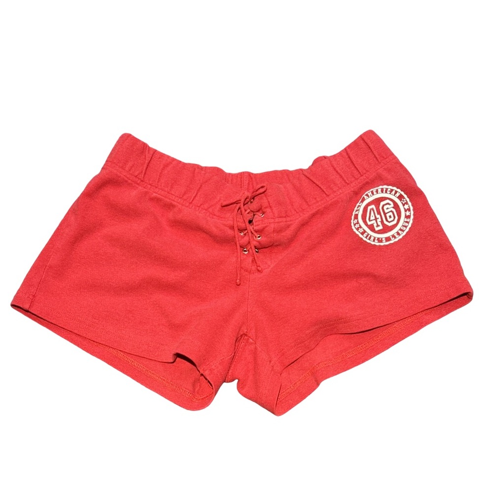 Y2K BONGO women's red "wild one" girl's league shorts, size medium.